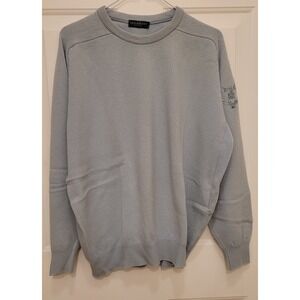 Lyle & Scott long sleeve light blue sweater prestwick golf club, Scotland